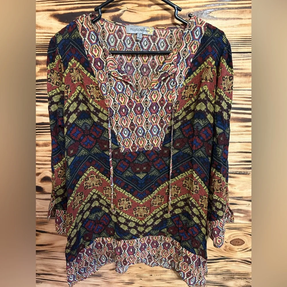 Tunic in rich beautiful fall colors - Picture 1 of 5